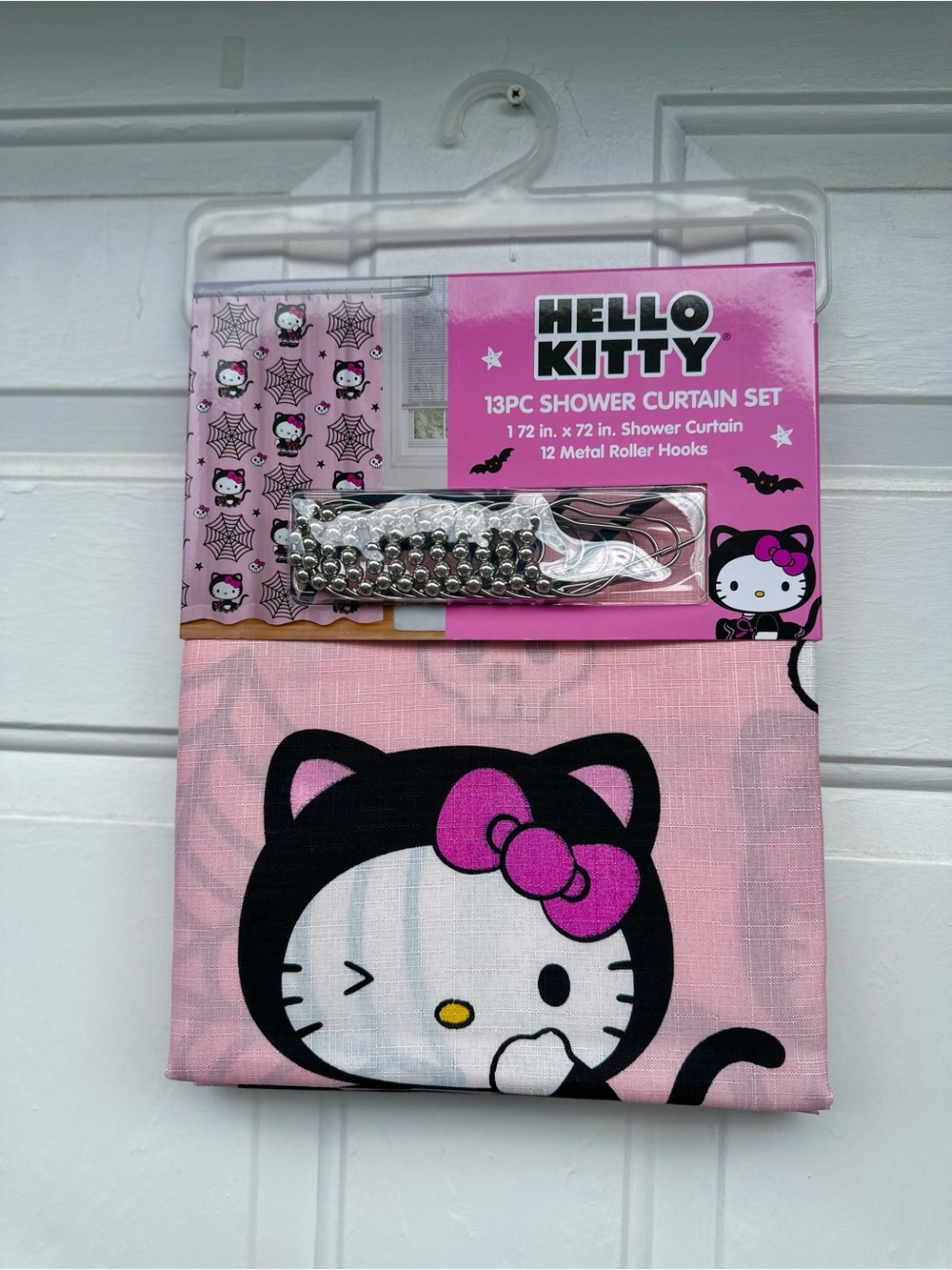 Hello Kitty Pink Shower Curtain Set